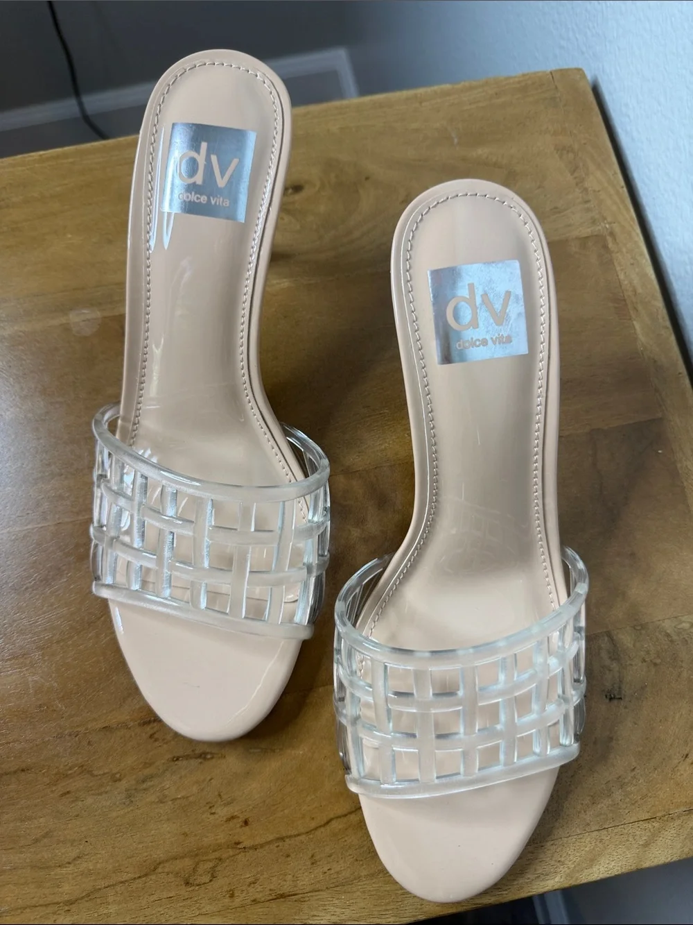 Dolce Vita NEW Cristoff Clear heels sz 8
